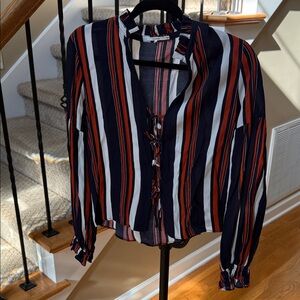 Tularosa Multicolor Striped Blouse